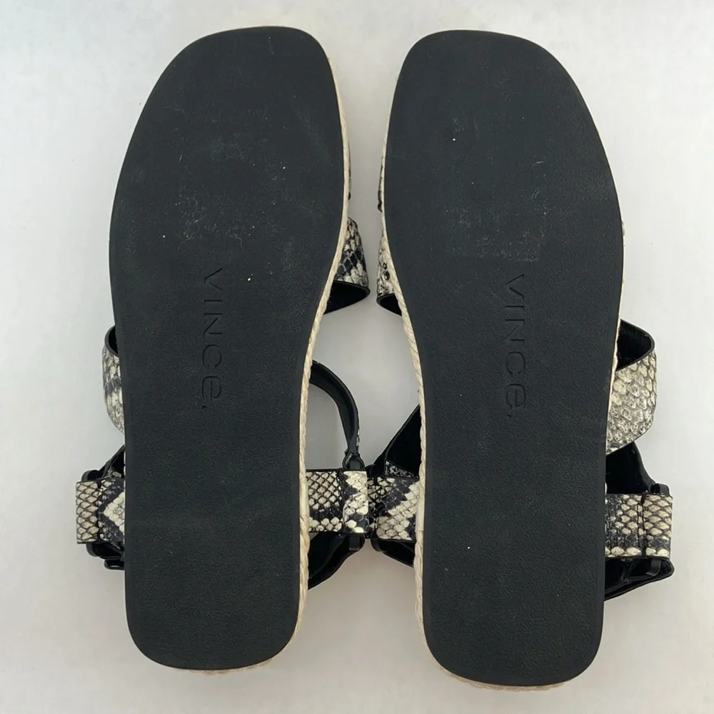 NEW VINCE‎ Sandals Womens 9.5 Elian Strappy Flat Casual Comfort Designer